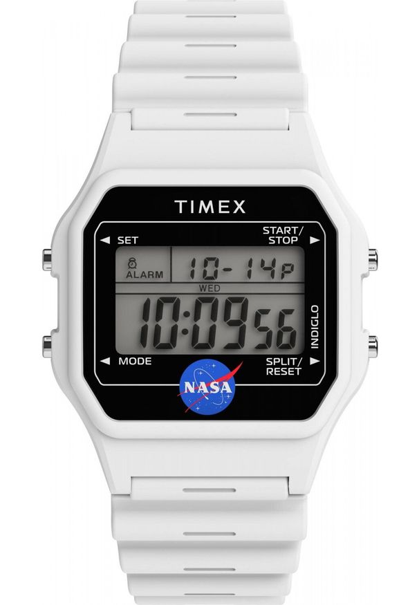 Zegarek Timex Zegarek męski Timex TW2Y13500 biały. Kolor: biały