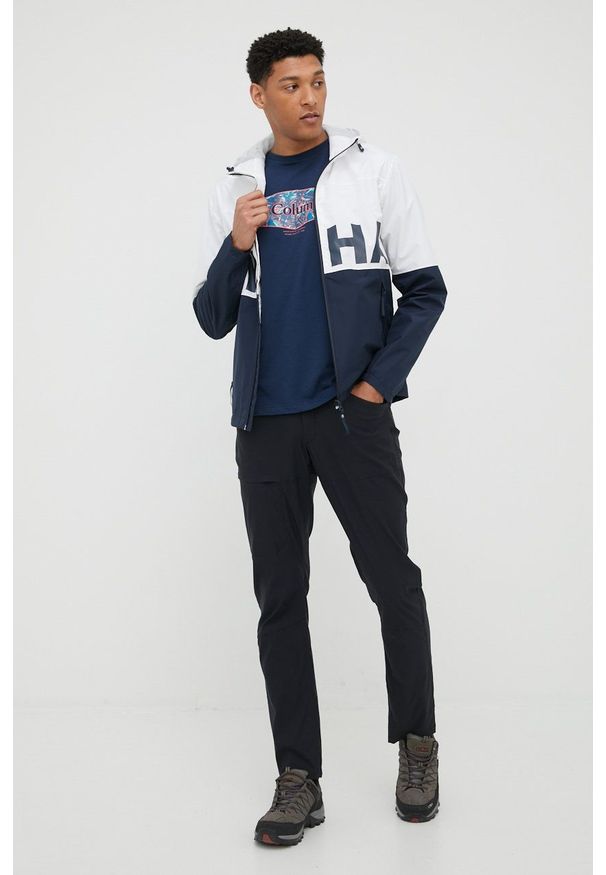 Helly Hansen - Kurtka. Okazja: na co dzień. Typ kołnierza: kaptur. Kolor: biały. Materiał: materiał. Styl: casual