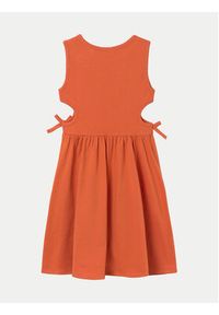 Mayoral Sukienka letnia 6965 Pomarańczowy Regular Fit. Kolor: pomarańczowy. Materiał: bawełna. Sezon: lato #3