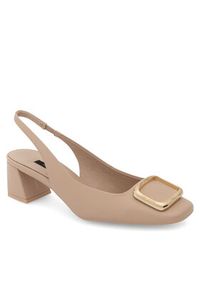 Gino Rossi - GINO ROSSI Czółenka ALAYA-SL2275-1A Beżowy. Kolor: beżowy. Materiał: skóra #7