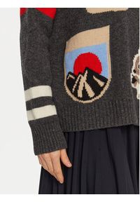 Weekend Max Mara Sweter Talamo 2425366212 Szary Relaxed Fit. Kolor: szary. Materiał: wełna, syntetyk #5
