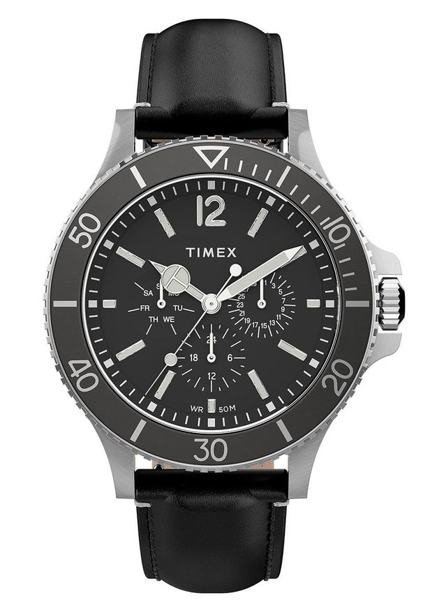 Timex zegarek TW2U12900 Harborside Multifunction. Kolor: czarny