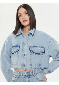 United Colors of Benetton - United Colors Of Benetton Kurtka jeansowa 26JTDN05M Niebieski Regular Fit. Kolor: niebieski. Materiał: bawełna