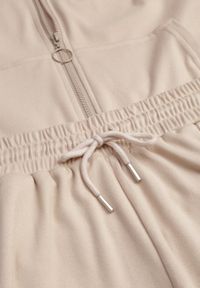 Born2be - Beżowy Komplet Dresowy Zasuwana Bluza z Kapturem i Spodnie Typu Jogger Nedisare. Kolor: beżowy. Materiał: dresówka #6