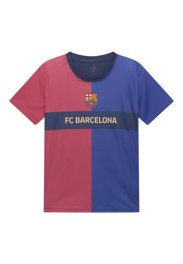 Koszulka piłkarska dla dzieci FC Barcelona Home 24/25. Kolor: wielokolorowy, niebieski, czerwony. Sezon: lato. Sport: piłka nożna