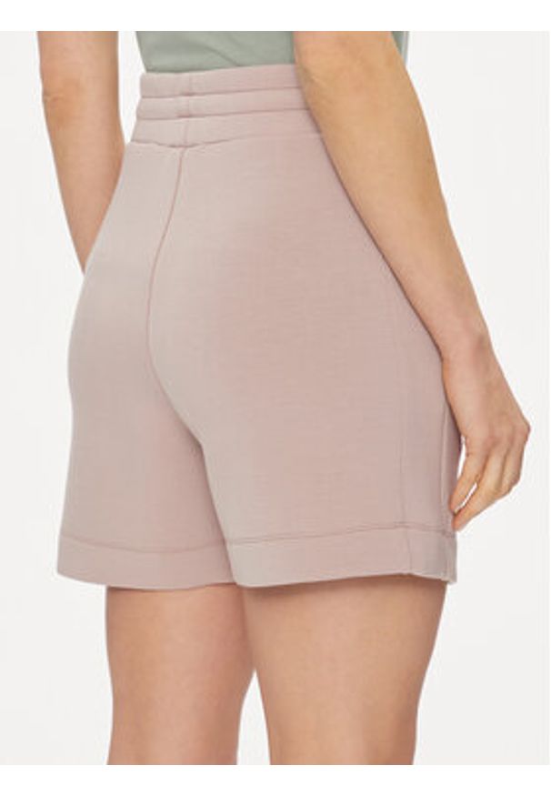 Guess Szorty sportowe Elly V2YD10 K7UW2 Beżowy Relaxed Fit. Kolor: beżowy. Materiał: wiskoza