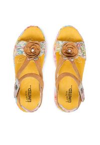 Laura Vita Sandały Nikito 01 Żółty. Kolor: żółty. Materiał: skóra #5