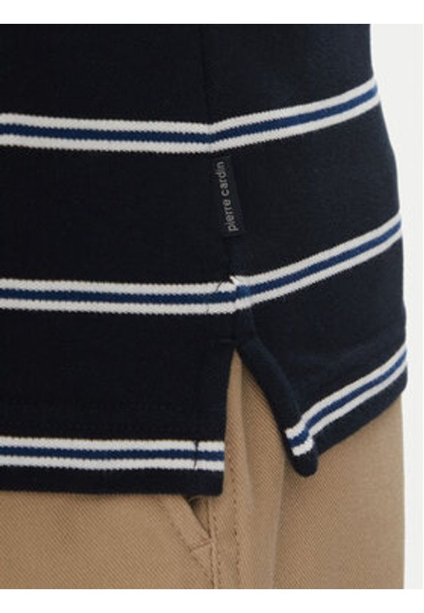 Pierre Cardin Polo C5 21364.2111 Granatowy Regular Fit. Typ kołnierza: polo. Kolor: niebieski. Materiał: bawełna
