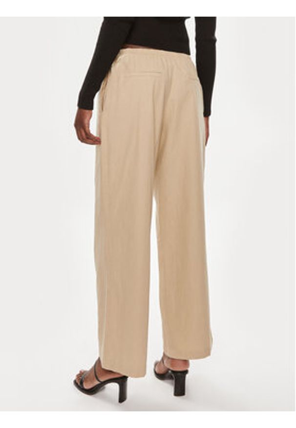 Brave Soul Spodnie materiałowe LTRW-272LIBBYST Beżowy Straight Fit. Kolor: beżowy. Materiał: bawełna