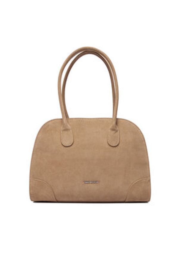 Gino Rossi - GINO ROSSI Torebka EO-LA224-19138 Beżowy. Kolor: beżowy. Materiał: zamszowe, skórzane