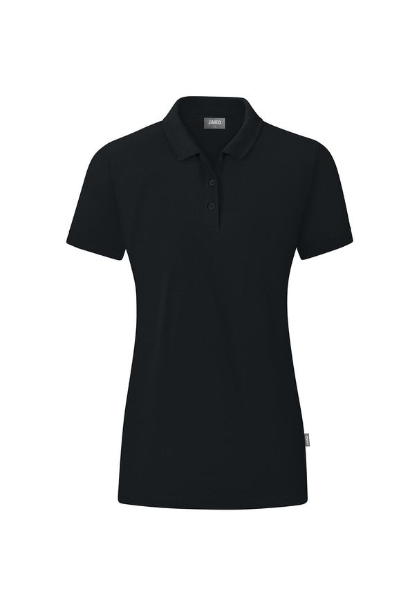 Damska koszulka polo Jako Organic. Typ kołnierza: polo. Kolor: czarny. Materiał: bawełna. Sport: piłka nożna