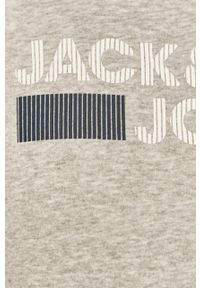 Jack & Jones - Bluza bawełniana. Okazja: na co dzień. Kolor: szary. Materiał: bawełna. Wzór: nadruk. Styl: casual #2