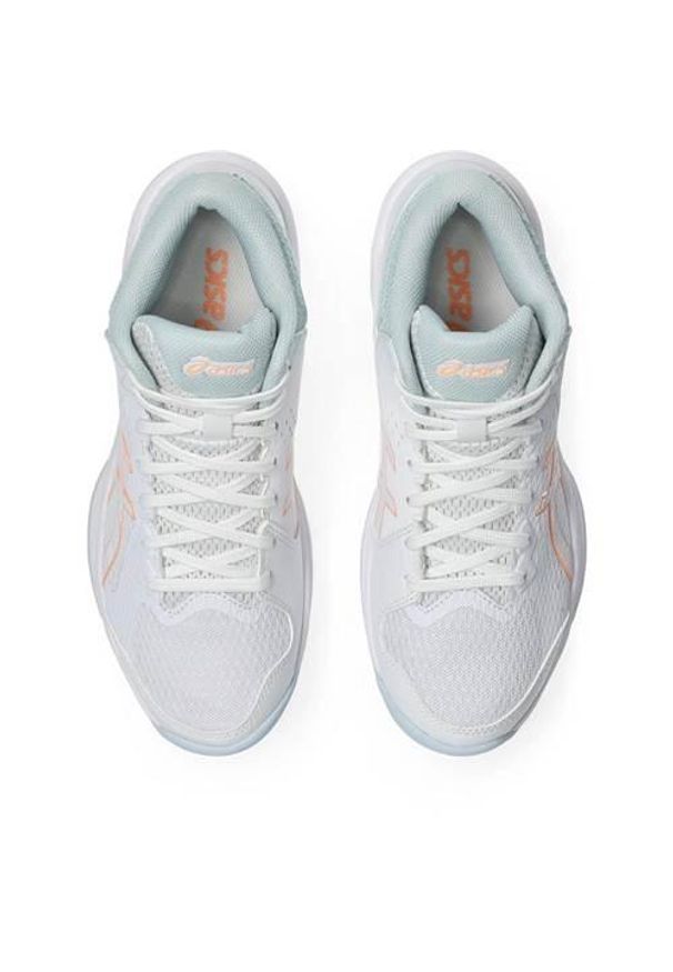 Buty siatkarskie damskie Asics Beyond Ff Mt. Zapięcie: sznurówki. Kolor: biały, wielokolorowy. Materiał: materiał, syntetyk, tkanina. Szerokość cholewki: normalna