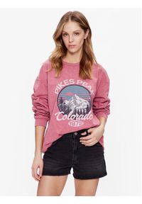 BDG Urban Outfitters Bluza BDG PIKES PEAKS SKATE LS 76471234 Różowy Oversize. Kolor: różowy. Materiał: bawełna #1