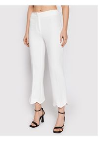Babylon Spodnie materiałowe P_MF0602 Biały Regular Fit. Kolor: biały. Materiał: materiał, syntetyk #1