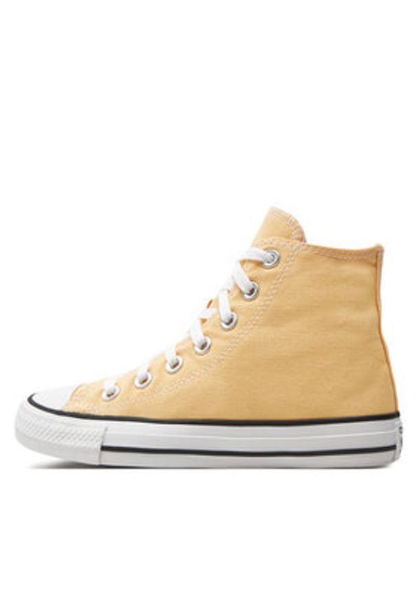 Converse Trampki Chuck Taylor All Star Hi A09826C Żółty. Kolor: żółty. Materiał: materiał