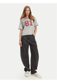 Guess Jeans T-Shirt W5YI19 K8HM0 Szary Regular Fit. Kolor: szary. Materiał: bawełna #5