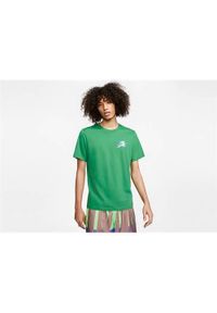 Koszulka sportowa męska Nike Air Jordan Jumpman. Kolor: zielony. Długość rękawa: krótki rękaw. Długość: krótkie. Sport: fitness