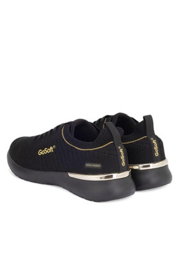 Go Soft Sneakersy WP-12A Czarny. Kolor: czarny. Materiał: materiał