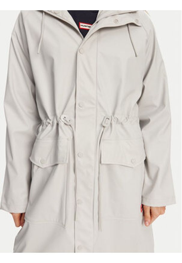 Hunter Parka Janna HARW0021242 Szary Regular Fit. Kolor: szary. Materiał: syntetyk