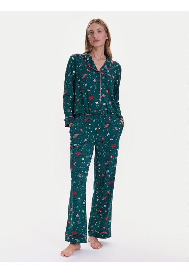 Kate Spade Piżama KSI82765F Zielony Relaxed Fit. Kolor: zielony. Materiał: syntetyk
