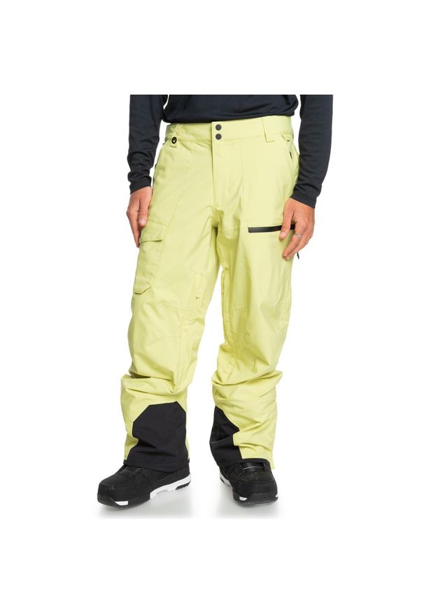Quiksilver - Spodnie do sportów zimowych dla Mężczyzn UTILITY. Kolor: żółty. Materiał: poliester, tkanina. Sezon: zima. Sport: narciarstwo