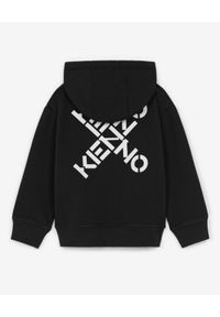 Kenzo kids - KENZO KIDS - Czarna bluza z logo Sport 6-12 lat. Kolor: czarny. Materiał: prążkowany, materiał. Długość rękawa: długi rękaw. Długość: długie. Sezon: lato. Styl: sportowy #4