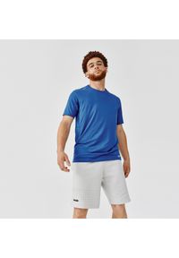 KALENJI - Koszulka do biegania męska Kalenji Dry+. Kolor: niebieski. Materiał: elastan, materiał #1