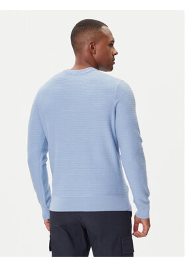 BOSS Sweter Anion_S 50527584 Granatowy Regular Fit. Kolor: niebieski. Materiał: bawełna