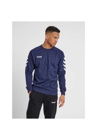 Bluza do piłki ręcznej męska Hummel Go Cotton Sweatshirt. Kolor: niebieski