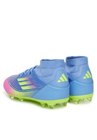 Adidas - adidas Buty do piłki nożnej F50 League Mid Firm/Multi-Ground JI0436 Granatowy. Kolor: niebieski. Materiał: materiał #4