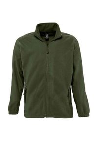SOL'S - Bluza Polarowa Unisex Dla Dorosłych North. Kolor: zielony. Materiał: polar. Sezon: zima