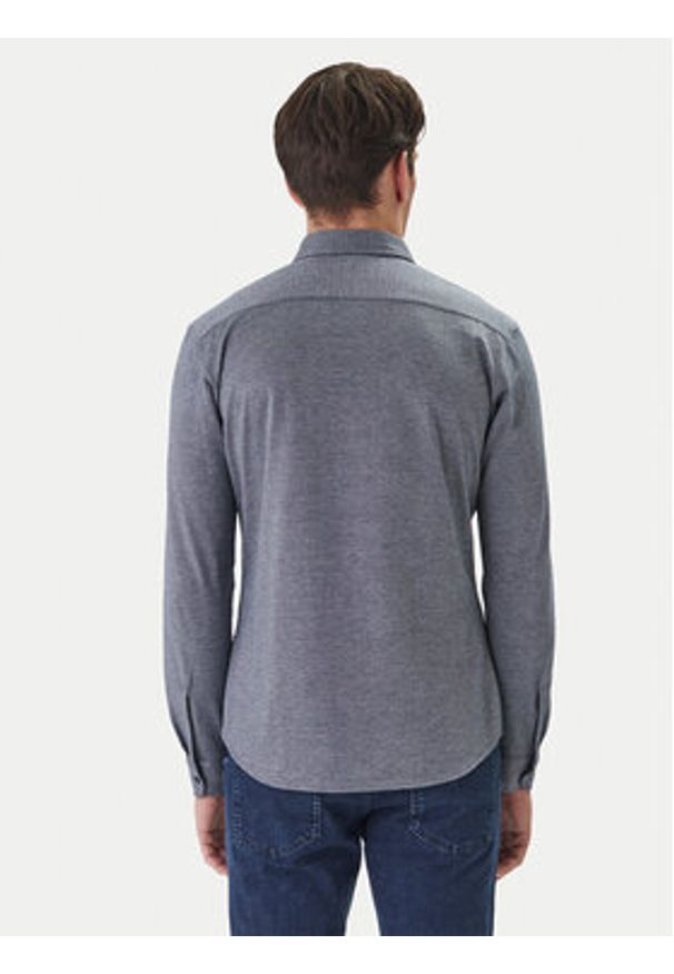 BOSS Koszula Mysoft 50519748 Granatowy Slim Fit. Kolor: niebieski. Materiał: bawełna