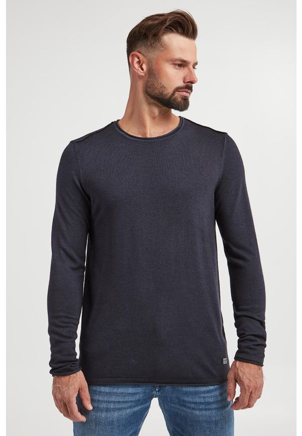 JOOP! Jeans - Sweter męski wełniany Lelios JOOP! JEANS. Materiał: wełna
