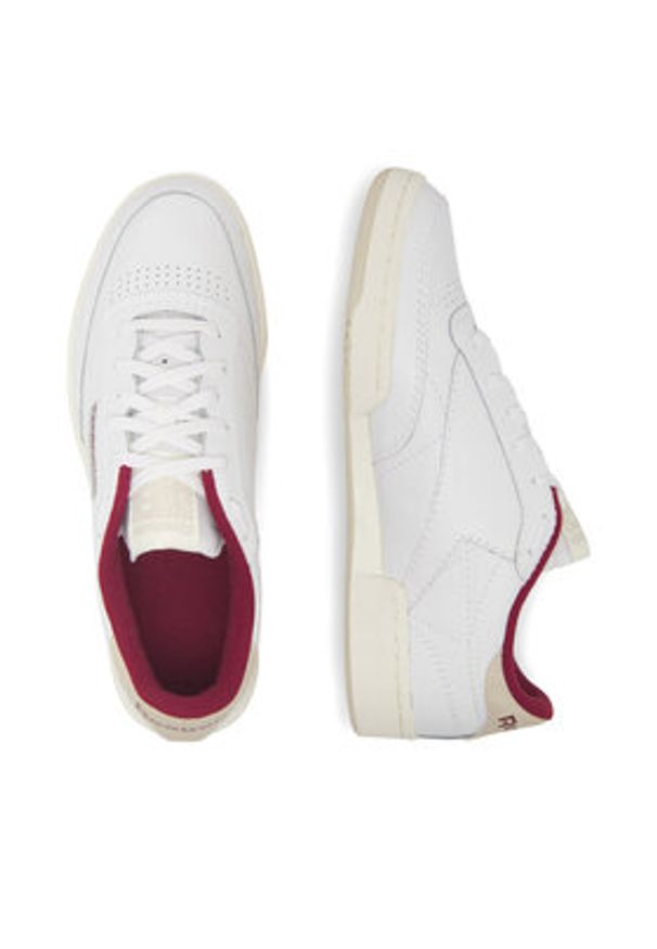 Reebok Sneakersy 100032972-M Biały. Kolor: biały. Materiał: skóra