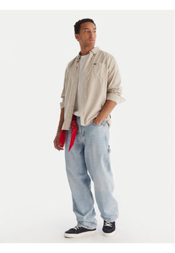 Quiksilver Koszula Smoke Trail EQYWT04652 Beżowy Regular Fit. Kolor: beżowy. Materiał: bawełna