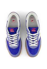 Buty męskie New Balance Numeric UN440RTB – niebieskie. Kolor: niebieski. Materiał: materiał, syntetyk, dresówka, guma, skóra. Szerokość cholewki: normalna. Sport: skateboard #6