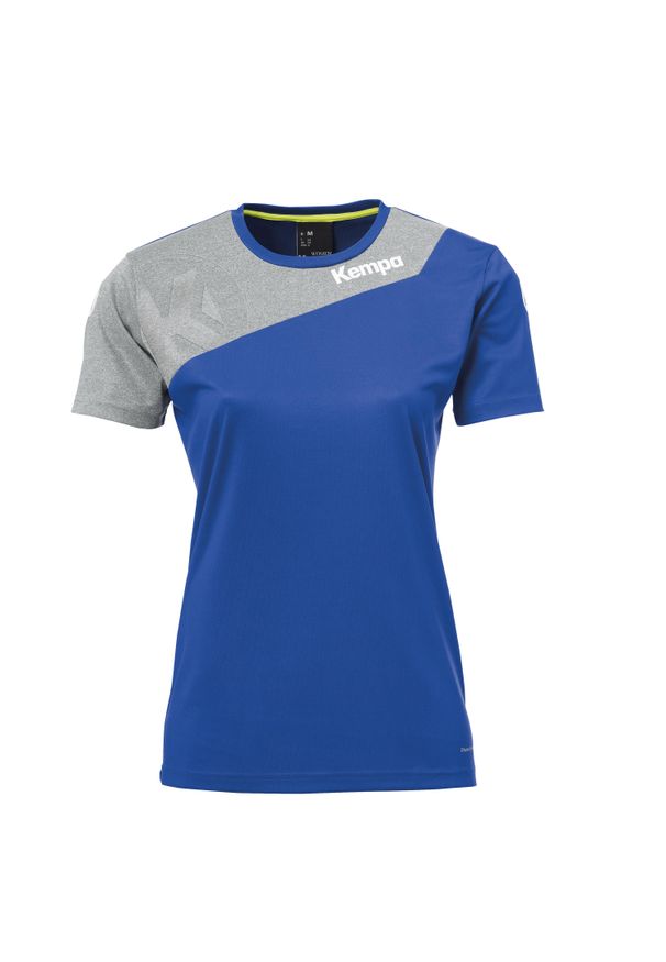 KEMPA - Damska koszulka Kempa Core 2.0. Kolor: szary, niebieski, wielokolorowy. Materiał: poliester, tkanina