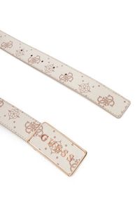 Guess Pasek Damski BW9307 P5430 Beżowy. Kolor: beżowy. Materiał: skóra
