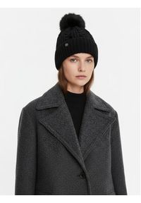 Nine West Czapka CEO-NW-W3-002-AW25 Czarny. Kolor: czarny. Materiał: akryl, materiał