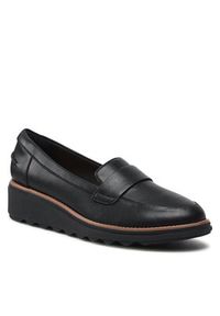 Clarks Lordsy Sharon Gracie 261568164 Czarny. Kolor: czarny. Materiał: skóra #5