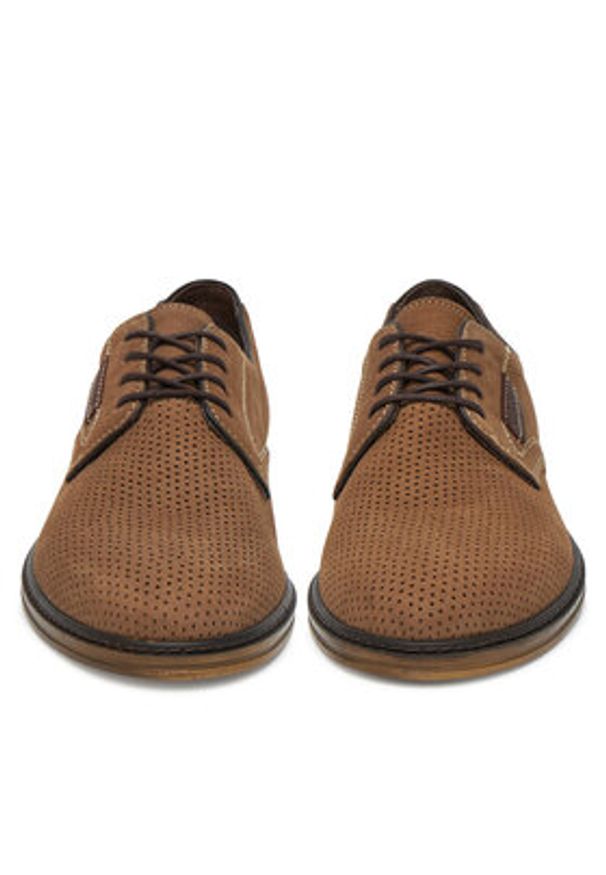 Lasocki Półbuty REN-02 MI08 Beżowy. Kolor: beżowy. Materiał: zamsz, skóra