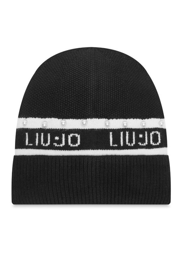 Liu Jo Czapka TF5239 MA92F Czarny. Kolor: czarny. Materiał: wiskoza