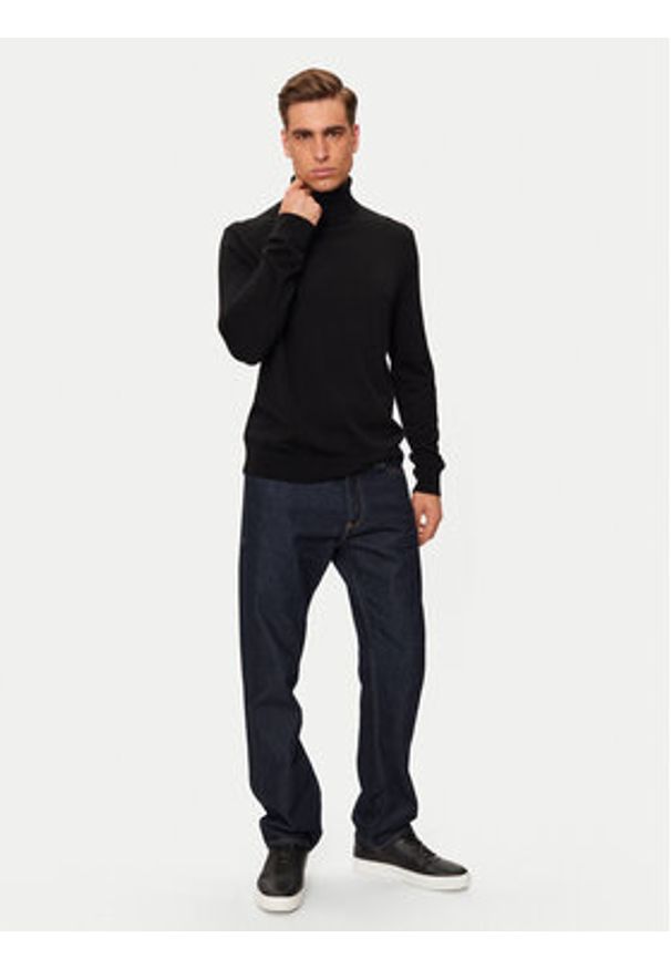 Michael Kors Golf CF460F97AP Czarny Regular Fit. Typ kołnierza: golf. Kolor: czarny. Materiał: wełna