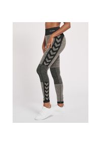 Damskie legginsy mid-rise Hummel Clea. Kolor: czarny, szary, wielokolorowy. Sport: joga i pilates