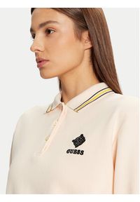 Guess Bluza V5RQ01 KCLD1 Écru Regular Fit. Materiał: bawełna