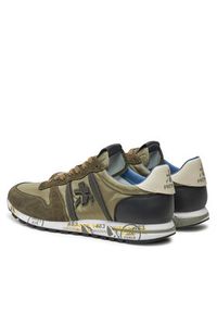 Premiata Sneakersy Eric 7097 Khaki. Kolor: brązowy. Materiał: materiał