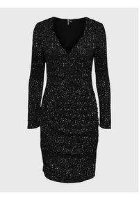 Pieces Sukienka koktajlowa Delphia 17130730 Czarny Slim Fit. Kolor: czarny. Materiał: syntetyk. Styl: wizytowy