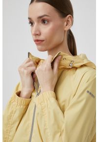 Geox kurtka przeciwdeszczowa BULMYA damska kolor żółty przejściowa. Okazja: na co dzień. Kolor: żółty. Długość rękawa: raglanowy rękaw. Wzór: paski. Styl: casual #6