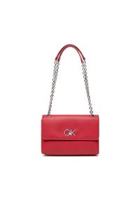 Calvin Klein Torebka Re-Lock Ew Conv Crossbody K60K609624 Czerwony. Kolor: czerwony. Materiał: skórzane #4